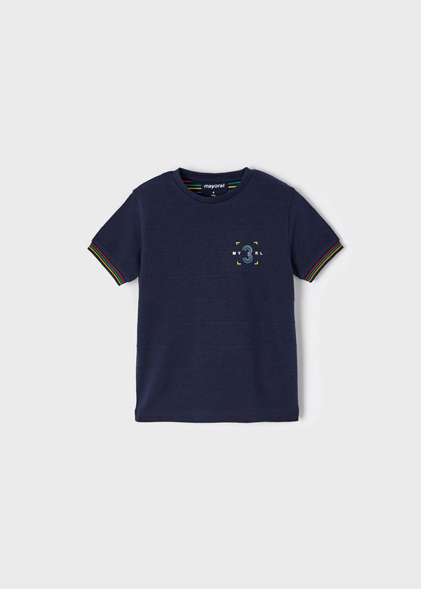 Camiseta m/c granito relieve