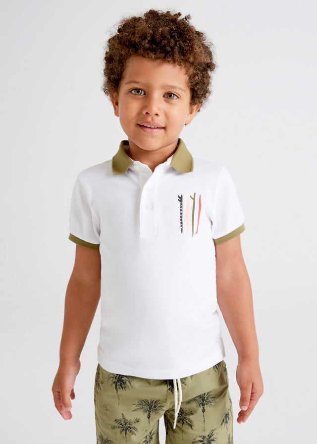 Polo m/c serigrafia afterwave