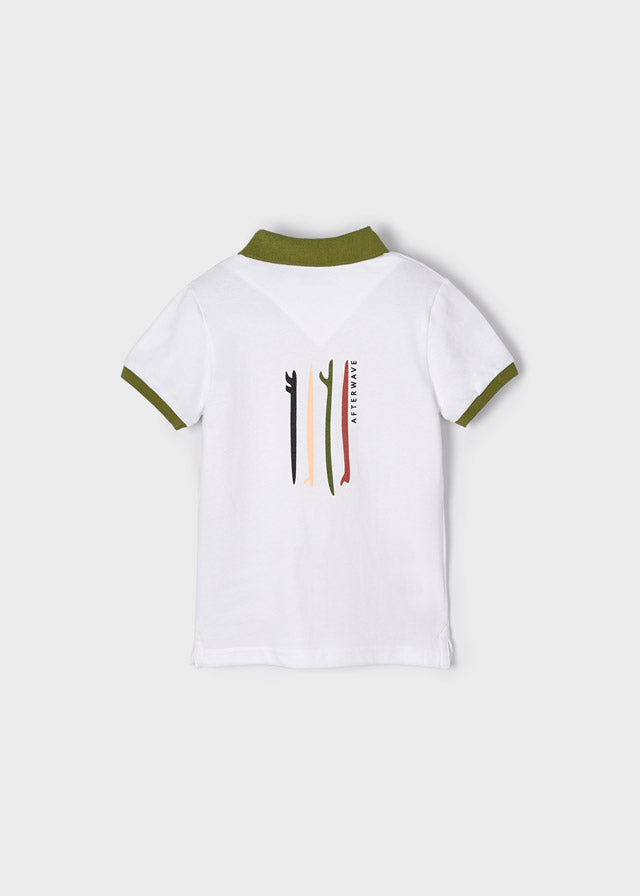 Polo m/c serigrafia afterwave