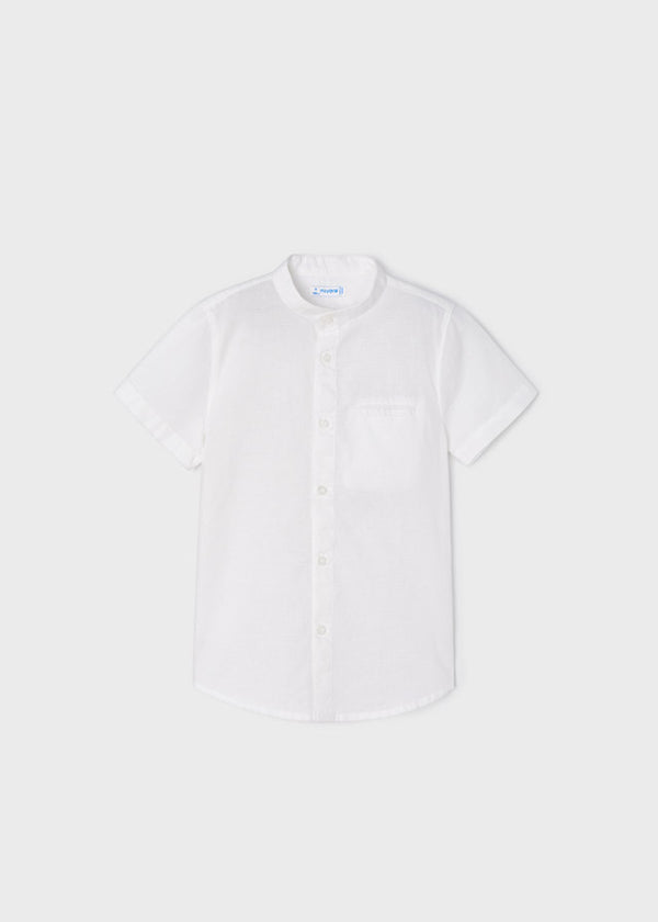 Camisa m/c cuello mao