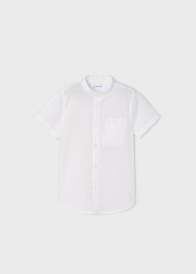 Camisa m/c cuello mao