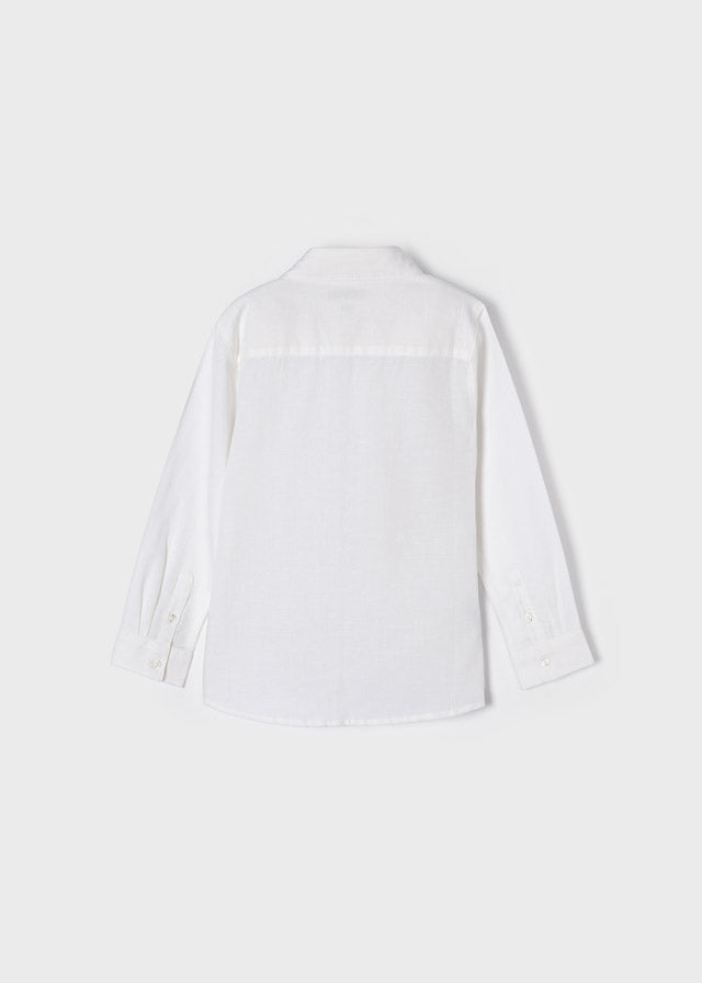 Camisa m/l lino tailoring