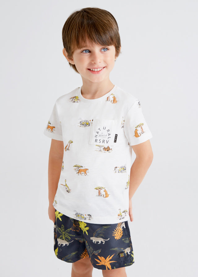 Bañador bermuda estampado