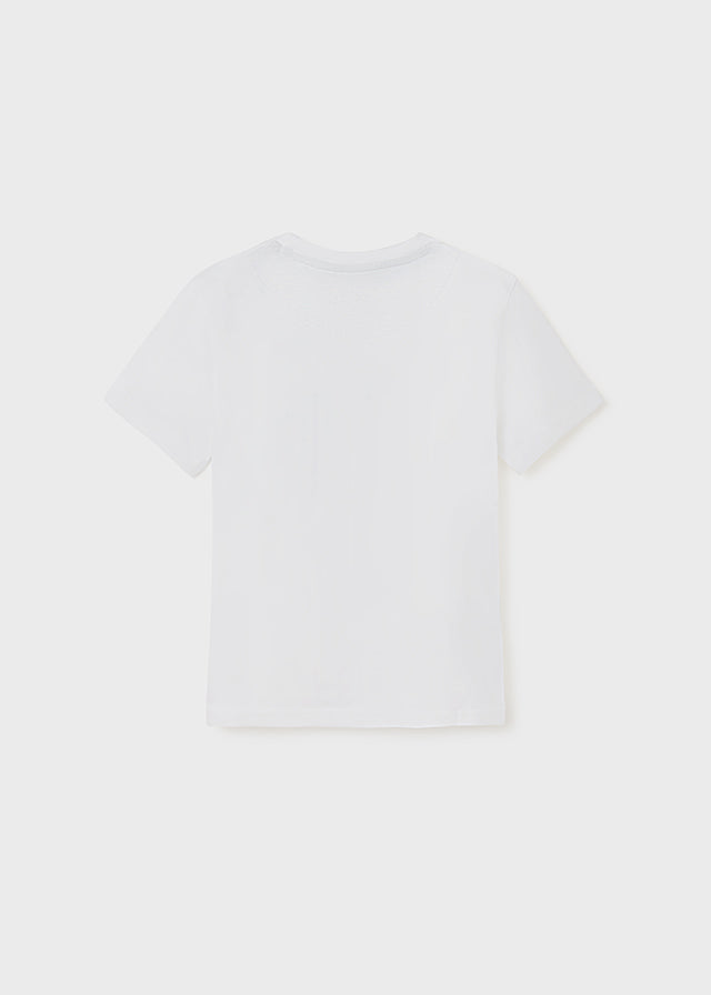 Camiseta m/c combinada lino