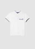 Polo m/c cuello contraste