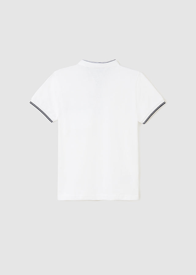 Polo m/c cuello contraste