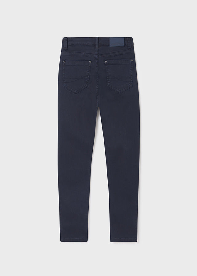 Pantalón sarga denim color