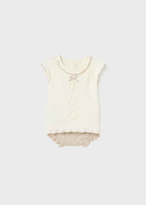 Conj. bombacho tricot