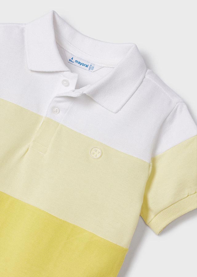 Polo m/c color block         