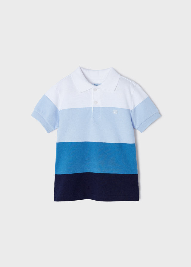 Polo m/c color block         