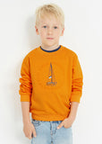 Pullover serigrafia embossed