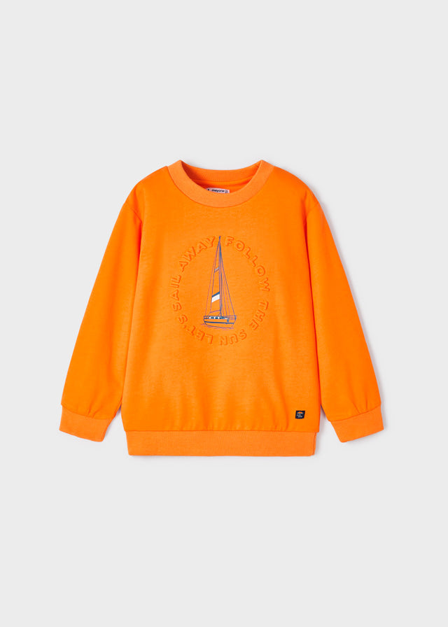 Pullover serigrafia embossed