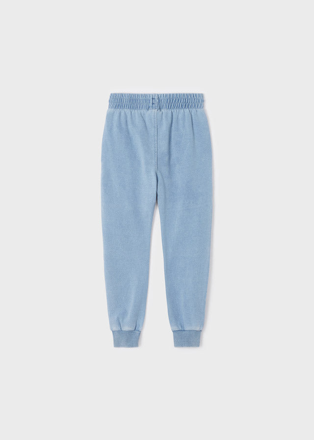 Pantalon jogger felpa denim