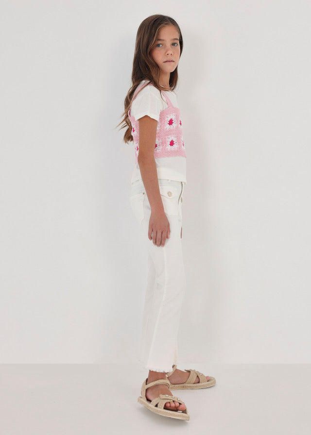 Set top croche y camiseta