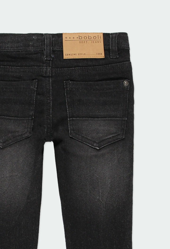 Pantalón denim elástico de niño