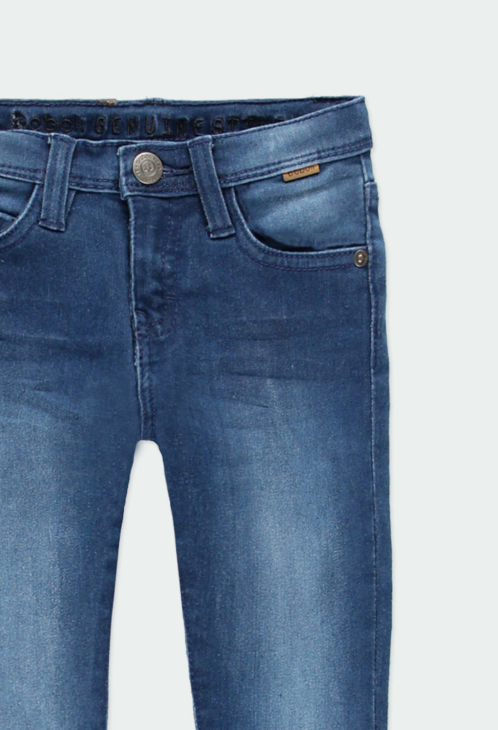 Pantalón denim elástico de niño