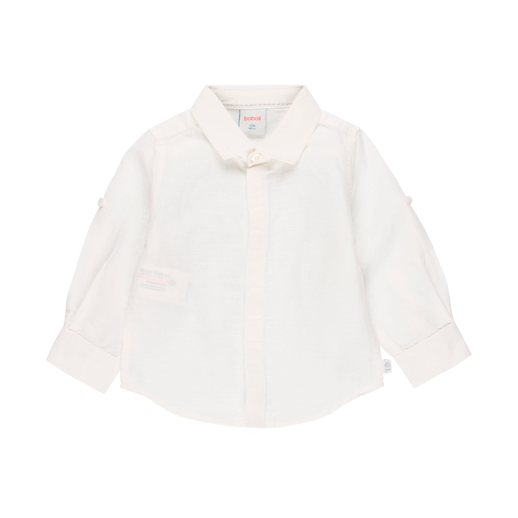 Conjunto pantalon lino y camisa lino m/l de bebe niño