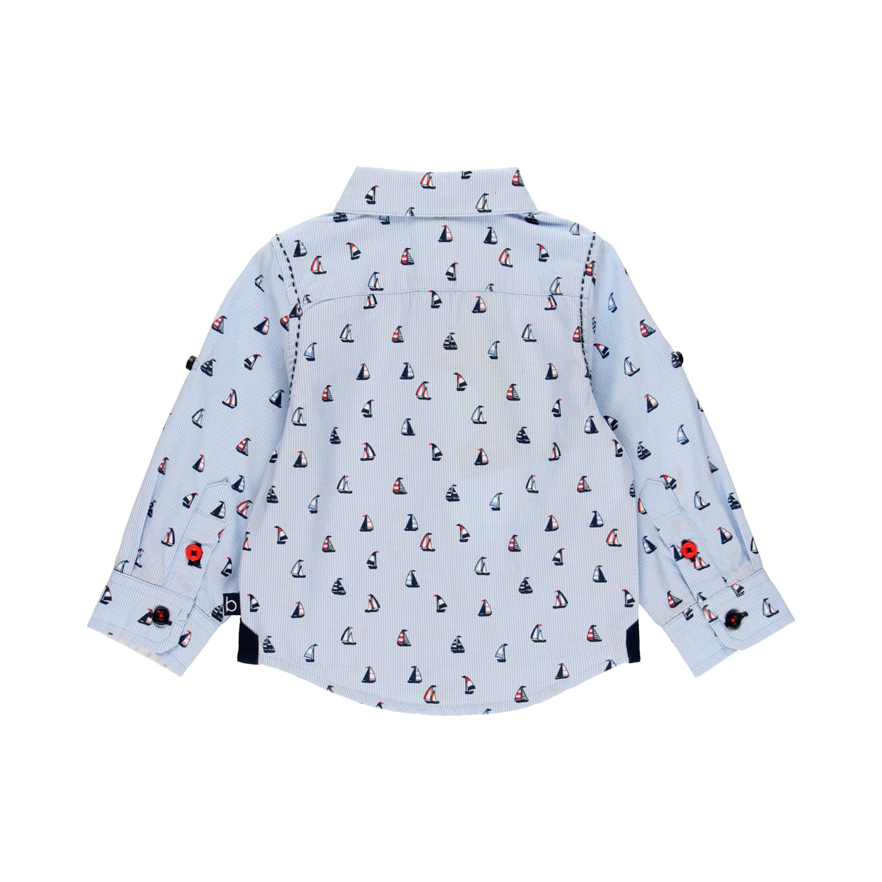 Conjunto camisa popelín veleros y bermuda satén elástico