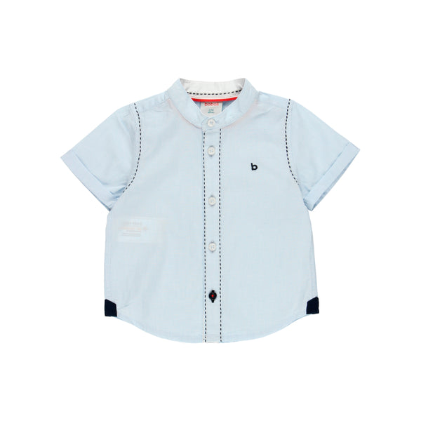 Conjunto camisa fil a fil m/c y bermuda satén elástico