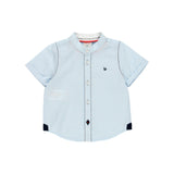 Conjunto camisa fil a fil m/c y bermuda satén elástico