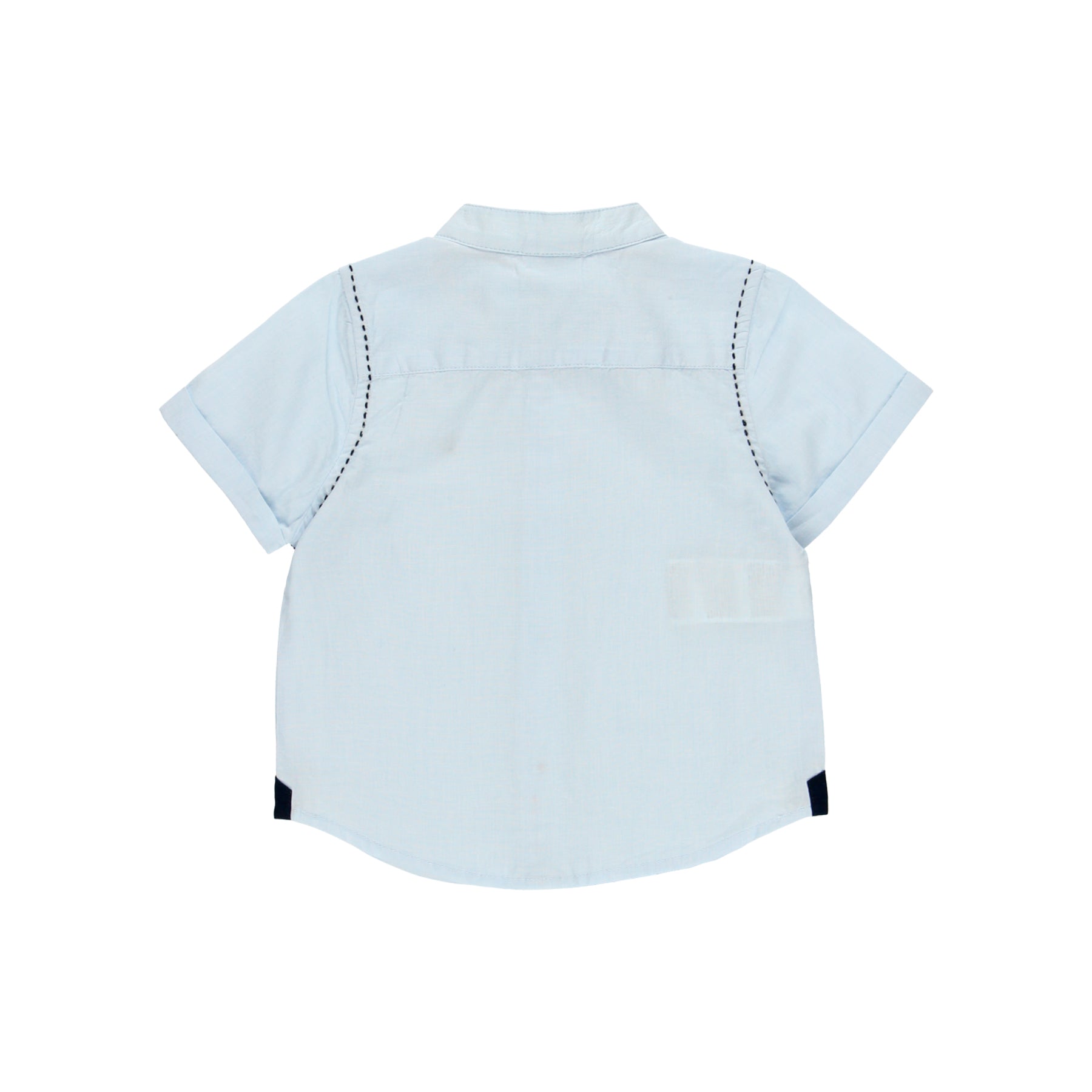 Conjunto camisa fil a fil m/c y bermuda satén elástico