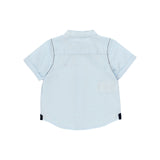 Conjunto camisa fil a fil m/c y bermuda satén elástico