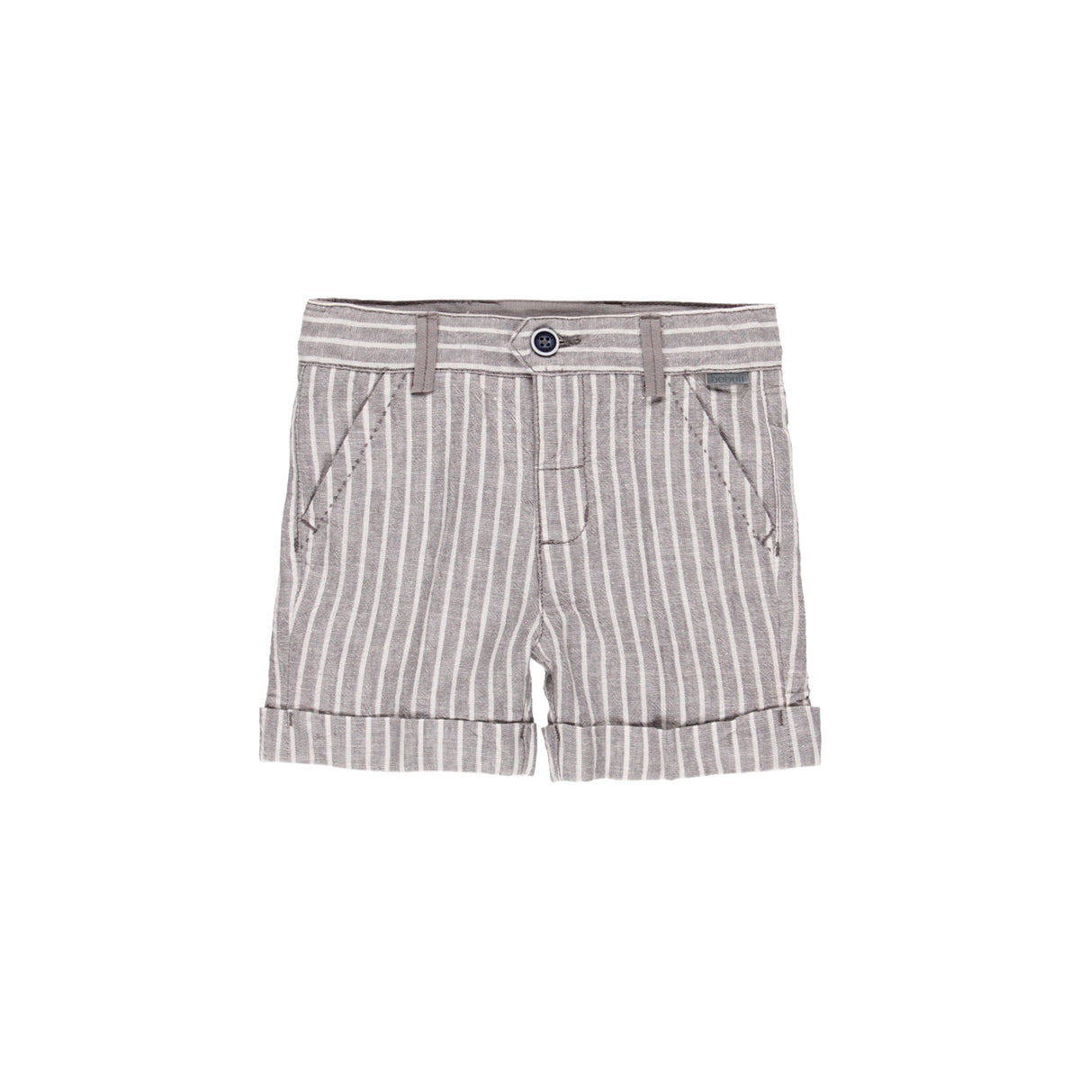 Bermuda lino listado de bebe niño