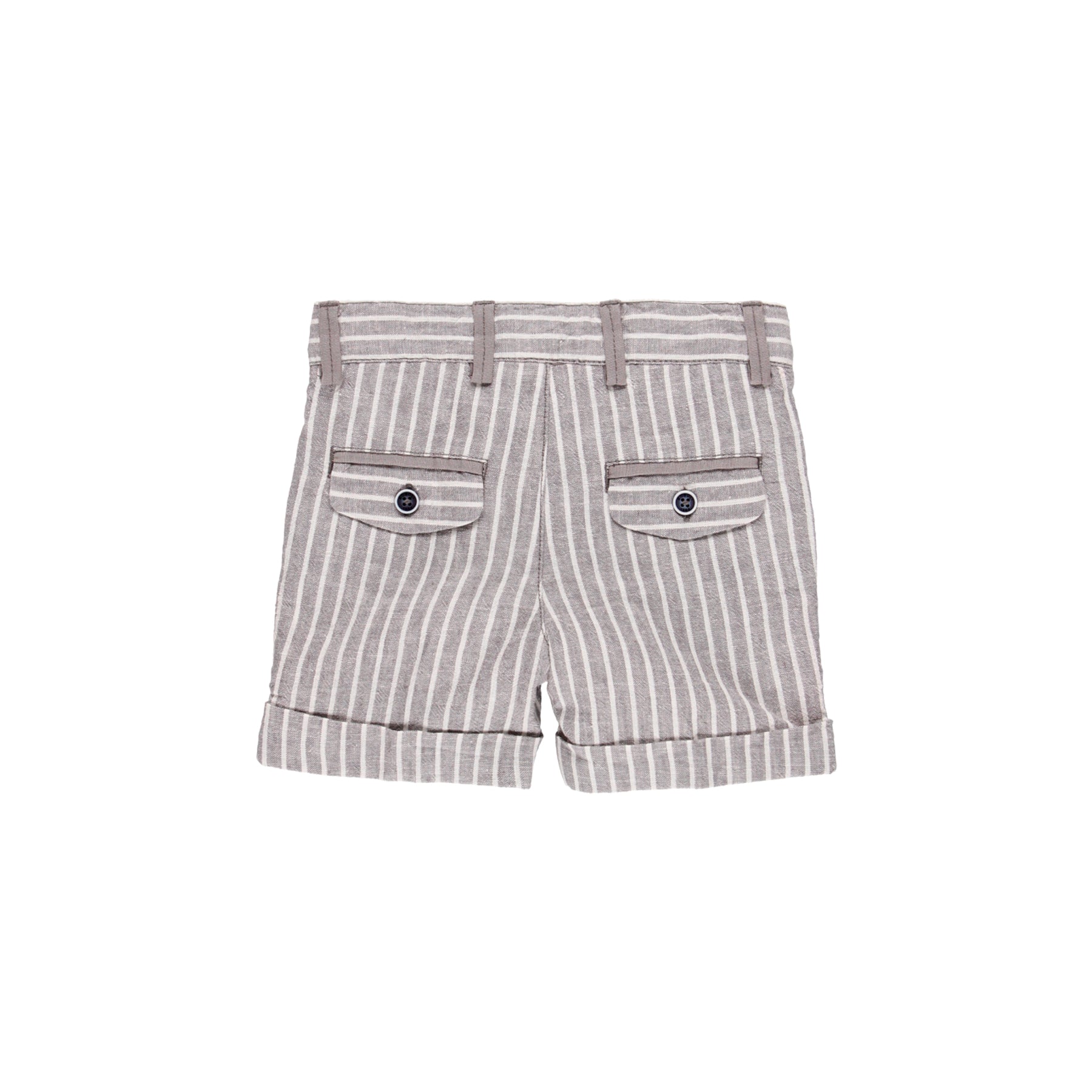 Bermuda lino listado de bebe niño