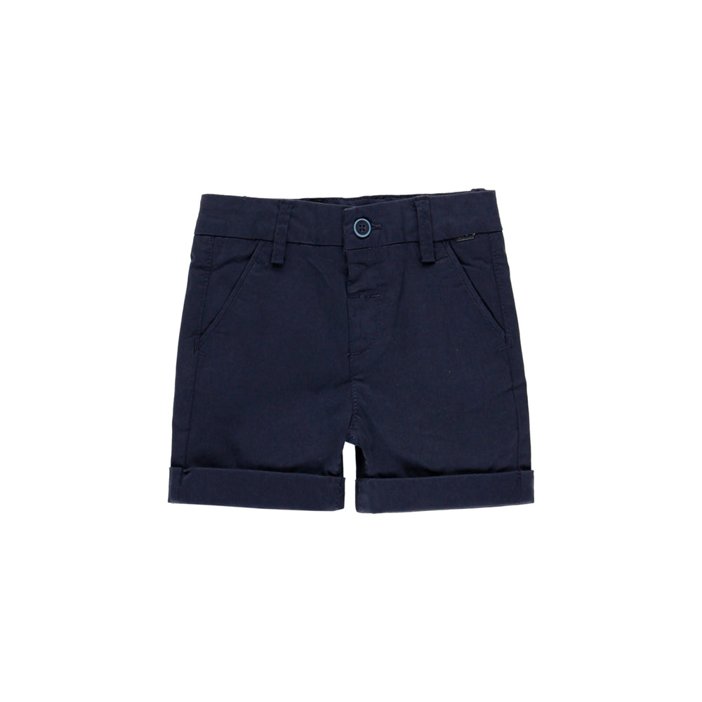 Conjunto camisa fil a fil m/c y bermuda satén elástico
