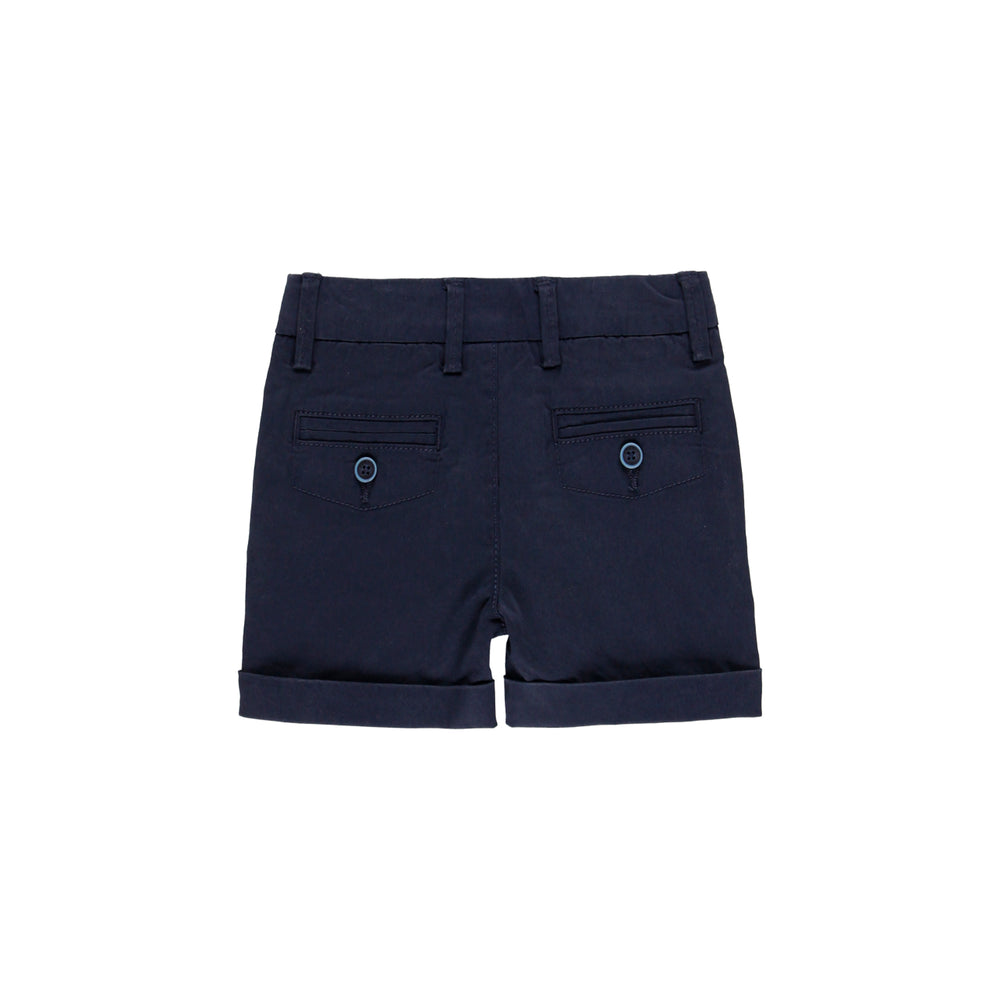 Conjunto camisa fil a fil m/c y bermuda satén elástico