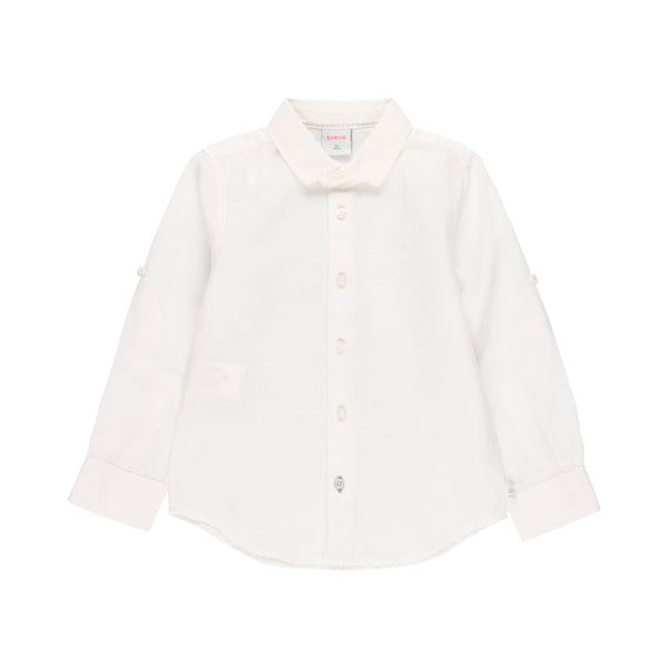 Camisa lino manga larga de niño