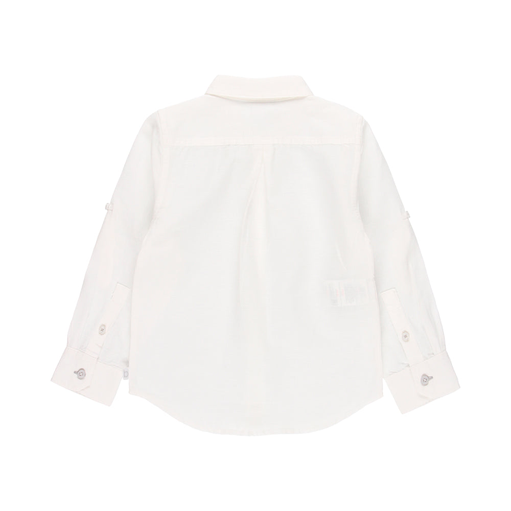 Camisa lino manga larga de niño