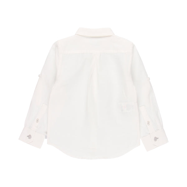 Camisa lino manga larga de niño