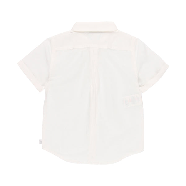 Camisa lino manga corta de niño