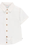 Camisa lino manga corta de niño