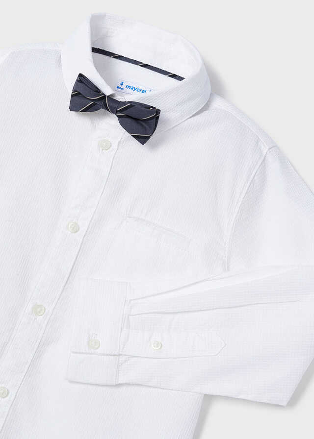 Camisa m/l pajarita