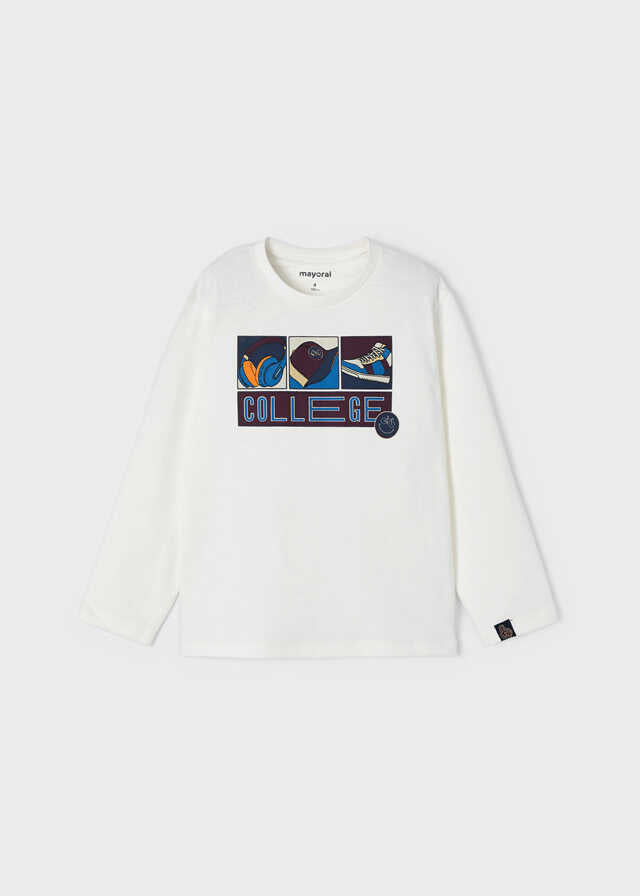 Camiseta m/l college