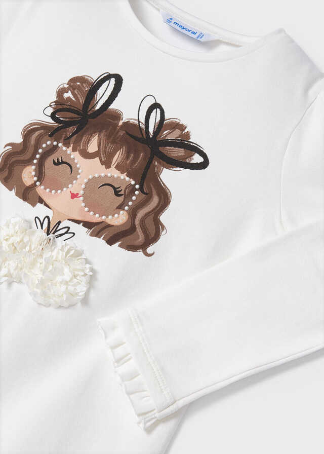 Camiseta m/l grafica 4026