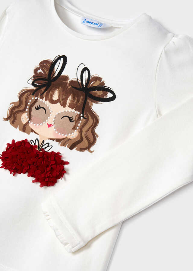 Camiseta m/l grafica 4026