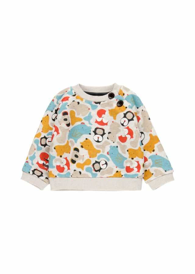 Conjunto sudadera felpa estampada y pantalon franela punto 