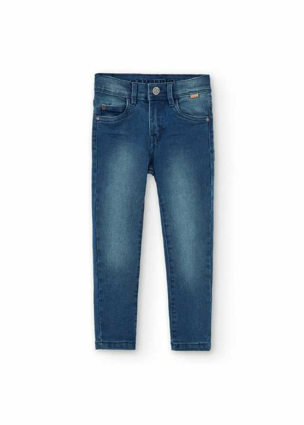 Pantalón denim elástico de niño