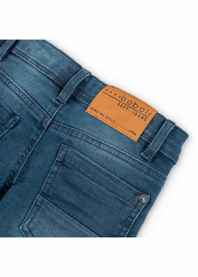 Pantalón denim elástico de niño