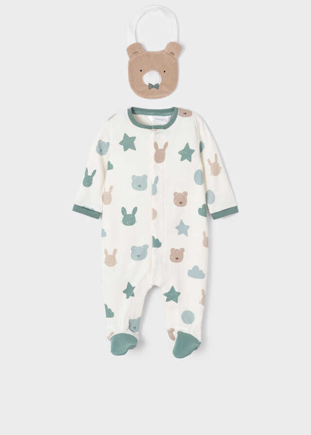 Set 2 peleles punto y babero