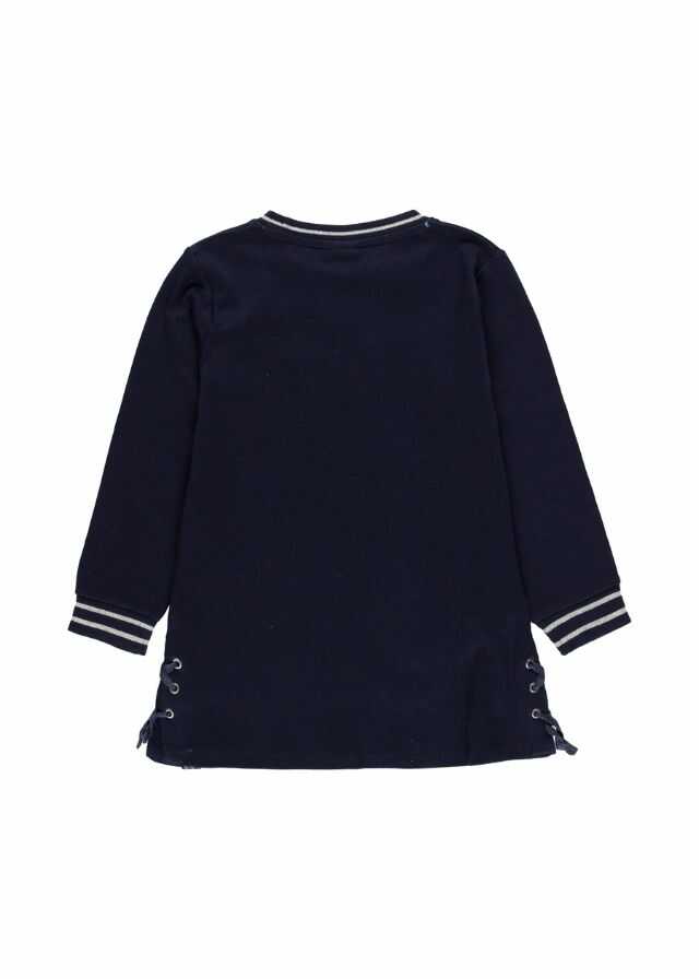 Vestido interlock con leotardo chapitas 